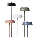 Axolight Lampadaire � accu PL LED FLOAT avec connexion USB, dimmable IP55, bleu, blanche gradable