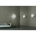 Axolight Pendant luminaire SP AURA 45, E27, IP20, Murano glass, white