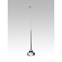 Recessed LED pendant luminaire SP FAIRY I, 6.2W, 2700K, 565lm, IP20, chrome, clear glass