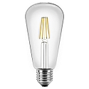Ampoule Edison forme d'ampoule ST64 commutable E27 4W 470lm 2700K 300� CRI >80 