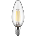 Ampoule à filament forme bougie C35 commutable E14 4,5W 470lm 2700K 300° CRI > 90 