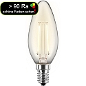 HWH Ampoule à filament forme bougie C35 commutable E14 4,5W 470lm 2700K 300° CRI > 90 