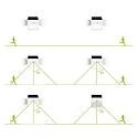HWH Lampe murale solaire SOLAR SPOTLIGHT avec d�tecteur de mouvement IP65, noir gradable