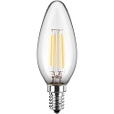 Ampoule à filament forme bougie C35 commutable E14 4,5W 470lm 2700K 300° CRI > 80 