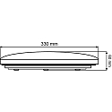 HWH Luminaire de plafond AINA-L grand, avec capteur IP20, blanche 