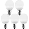 HWH LED Lampe globe SMD MULTI G45 lot de 5 E14 5W 470lm 2700K 200° CRI >80 