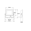 HWH Projecteur pivotant IP65, noir 