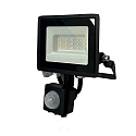 HWH Projecteur pivotant, avec capteur IP44, noir 