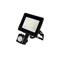 HWH Projecteur pivotant, avec capteur IP44, noir 