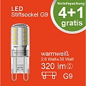 HWH Lampe � culot lot de 5 G9 2,6W 320lm 3000K 300� 