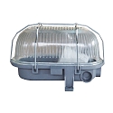 Luminaire pour locaux humides BASIS ovale E27 IP44, gris