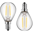 filament lamp set of 2 G45 E14 2,5W 250lm 2700K 300° 