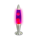 HWH Lampe LED Lava IP20, violet, rose, argent 