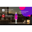 HWH Lampe LED Lava IP20, violet, rose, argent 