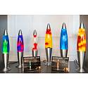 HWH Lampe LED Lava IP20, violet, rose, argent 