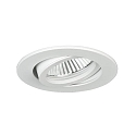 Lumi�re encastr�e rond, pivotant GX5,3 IP20, blanche gradable