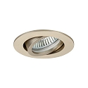 Downlight rond, pivotant GX5,3 IP20, champagne gradable