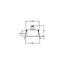Brumberg Plafonnier encastr� pivotant GX5,3 IP20, noir 