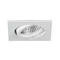 Lumi�re encastr�e pivotant, carr� GX5,3 IP20, blanche gradable