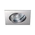 Downlight pivotant, carr� GX5,3 IP20, aluminium mat gradable