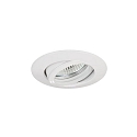 Downlight rond, pivotant GX5,3 IP20, gradable