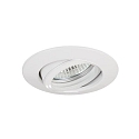 Lumi�re encastr�e rond, pivotant GX5,3 IP20, blanche gradable