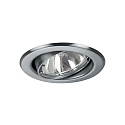 Downlight rond, pivotant GX5,3 IP20, chrom� mat gradable