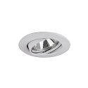 Downlight rond, pivotant GX5,3 IP20, blanche gradable