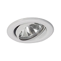 Downlight FALITO GZ10 rond, pivotant GU10 IP20, blanc mat gradable