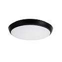 outdoor wall luminaire MAKIRA Ø 25CM round, CCT Switch, impact resistant, arched IP65, black dimmable