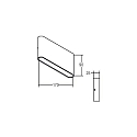 Outdoor LED wall luminaire, IP54, 17 x 9cm, direct / indirect, 230V, 2x5.4W 3000K 2x265lm 120�, alu / acrylic
