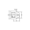 Brumberg Luminaire d'encastrement mural  angulaire IP20, acier inoxydable, d�gager 