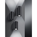 Brumberg Luminaire mural d’extérieur YLIP haut bas, commutable LED IP65, noir 