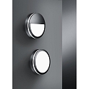 Brumberg Luminaire mural d'extérieur EYE rond, résistant aux chocs, rayonnement latéral IP65, noir mat 