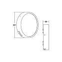 Brumberg Luminaire mural d'extérieur EYE rond, résistant aux chocs, rayonnement latéral IP65, noir mat 