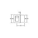Brumberg Luminaire d'encastrement mural  WALL KIT68 angulaire IP20, aluminium mat gradable