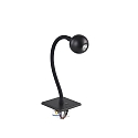 Recessed LED reading luminaire ARCUS, IP20, square, flex arm + switch, for cavity wall boxes, 4.5W 360lm 43�