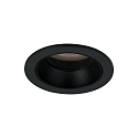 Plafonnier encastré ALTERO-R rond, direct IP44, noir gradable
