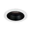 Plafonnier encastré ALTERO-R rond, direct IP44, noir, blanche gradable