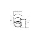 Brumberg Downlight CIRCLE r�glable IP20, blanche 