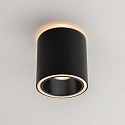 downlight DOLOK-R round, with decorative ring, direct / indirect IP20, black matt dimmable