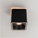 downlight DOLOK-S square, with decorative ring, direct / indirect IP20, black matt dimmable