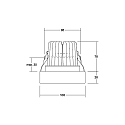 Brumberg Lumière encastrée IP20, scintillant, transparent 13W 950lm 3000K 20-40° 20-40° CRI 80-89