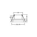 Brumberg Downlight QUBIC version pour montage encastr� IP20, blanche gradable