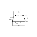 Brumberg Recessed LED spot INDIWO83, IP44, round, Ø 9.5cm, Plug&Play 350mA, 5.5W 3000K 550lm 36°, swivelling 30°, matt nickel