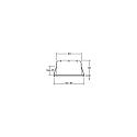 Recessed LED spot INDIWO83, IP44, square, 9.5 x 9.5cm, Plug&Play 350mA, 5.5W 3000K 550lm 36�, swivelling 25�