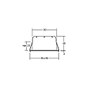Brumberg Recessed LED spot INDIWO83, IP44, square, 9.5 x 9.5cm, Plug&Play 350mA, 5.5W 3000K 550lm 36�, swivelling 25�, matt nickel