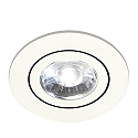 Downlight DISC pivotant IP20, blanche gradable