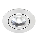 Downlight DISC pivotant IP20, aluminium mat gradable
