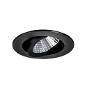 Lumi�re encastr�e IP65, scintillant, noir , transparent  6W 650lm 3000K 20-40� 20-40� CRI 80-89